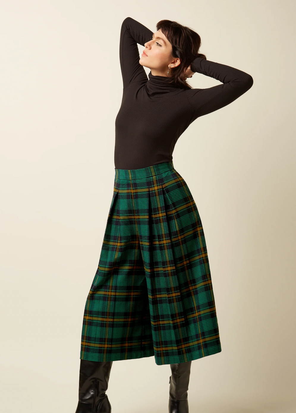 Checkered Culotte