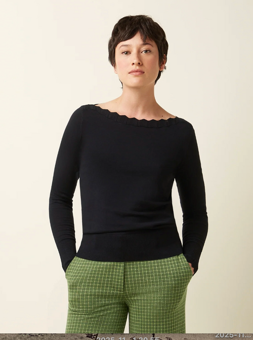 Audrey Top Cocoon, blue