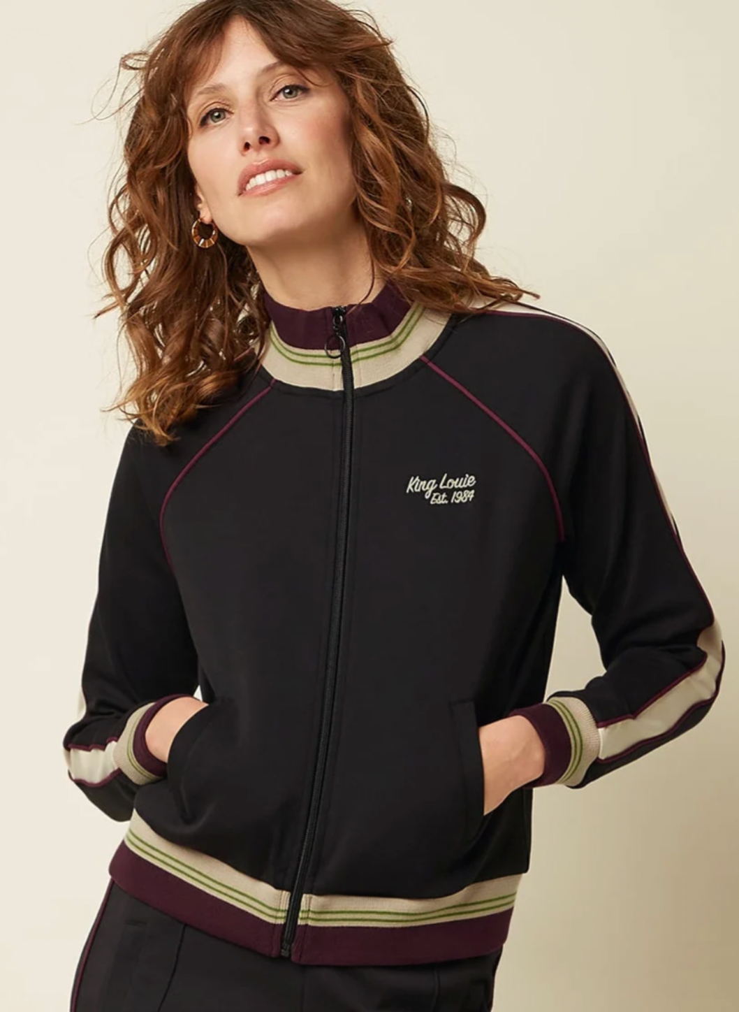 Sweat Collegejacke "Lila" von King Louie