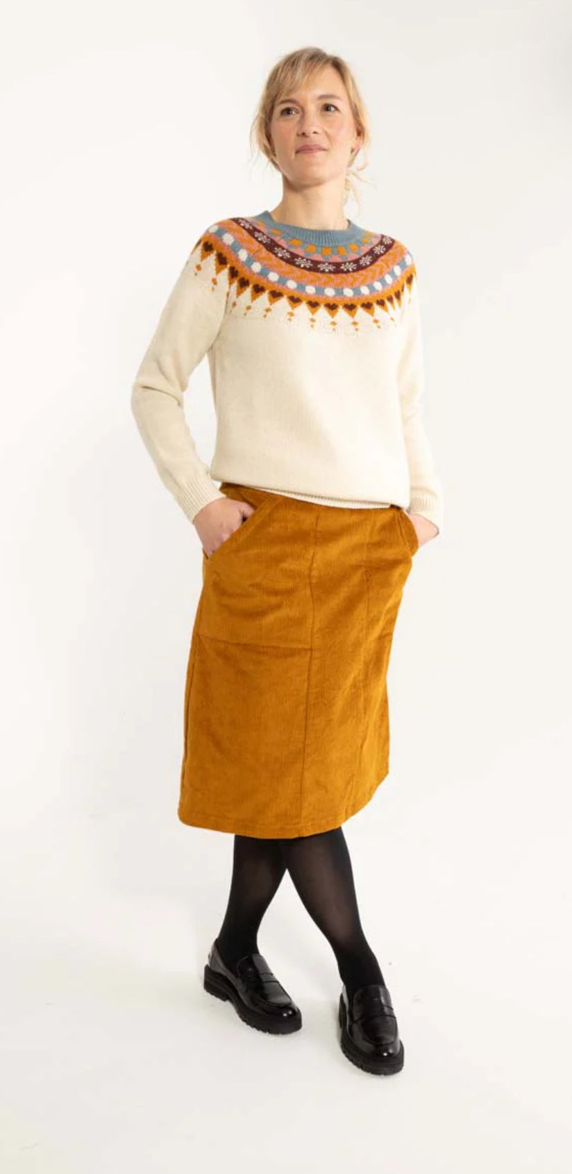 Short Cord Sketch Skirt "Danemaren"