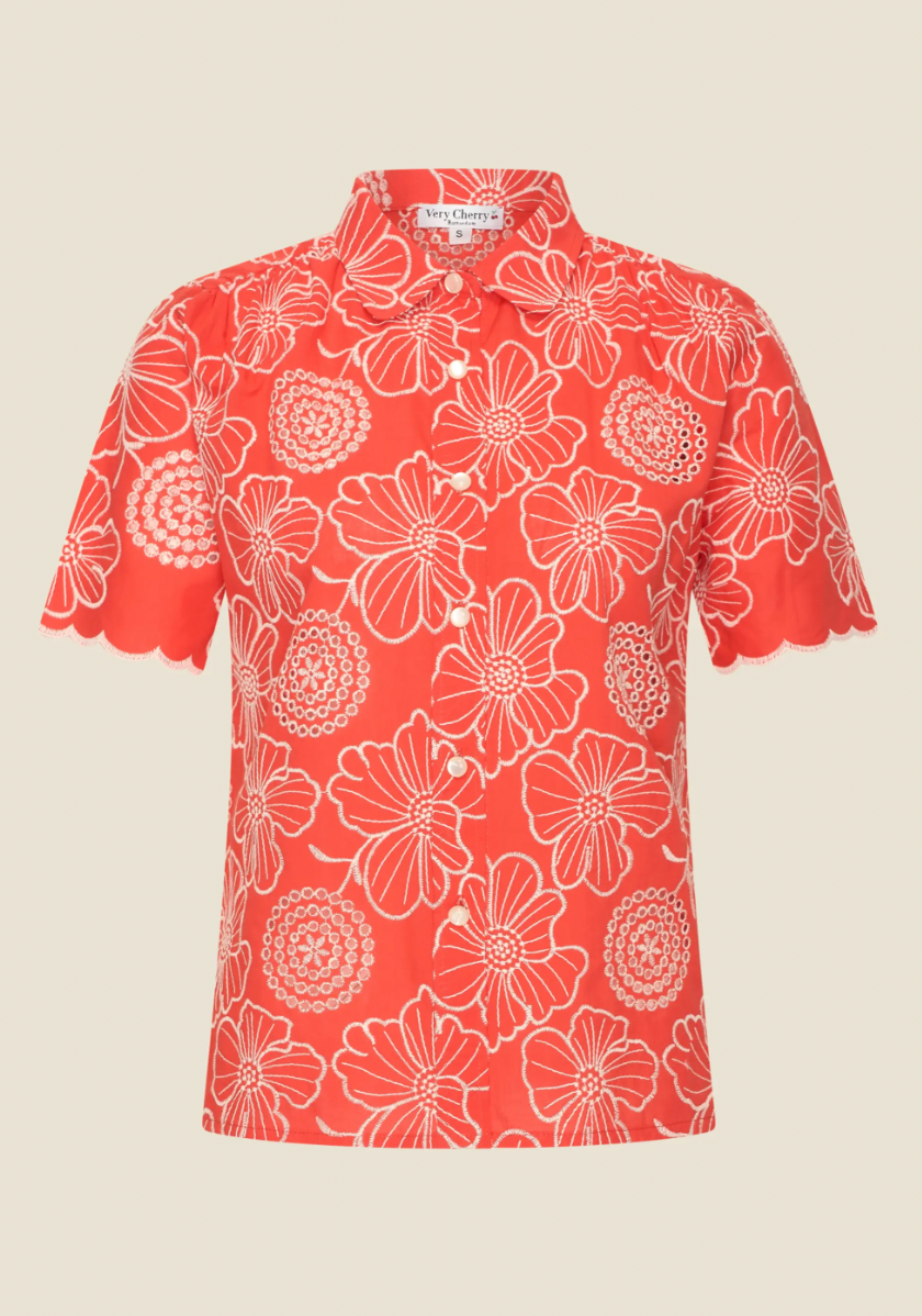 Bluse "Montmartre", Koralle