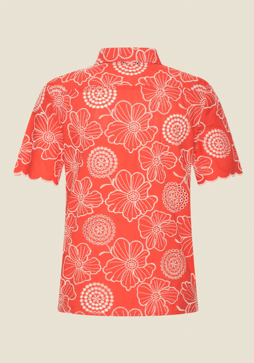 Bluse "Montmartre", Koralle