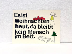 Postkarte "Es ist Weihnachten heut"