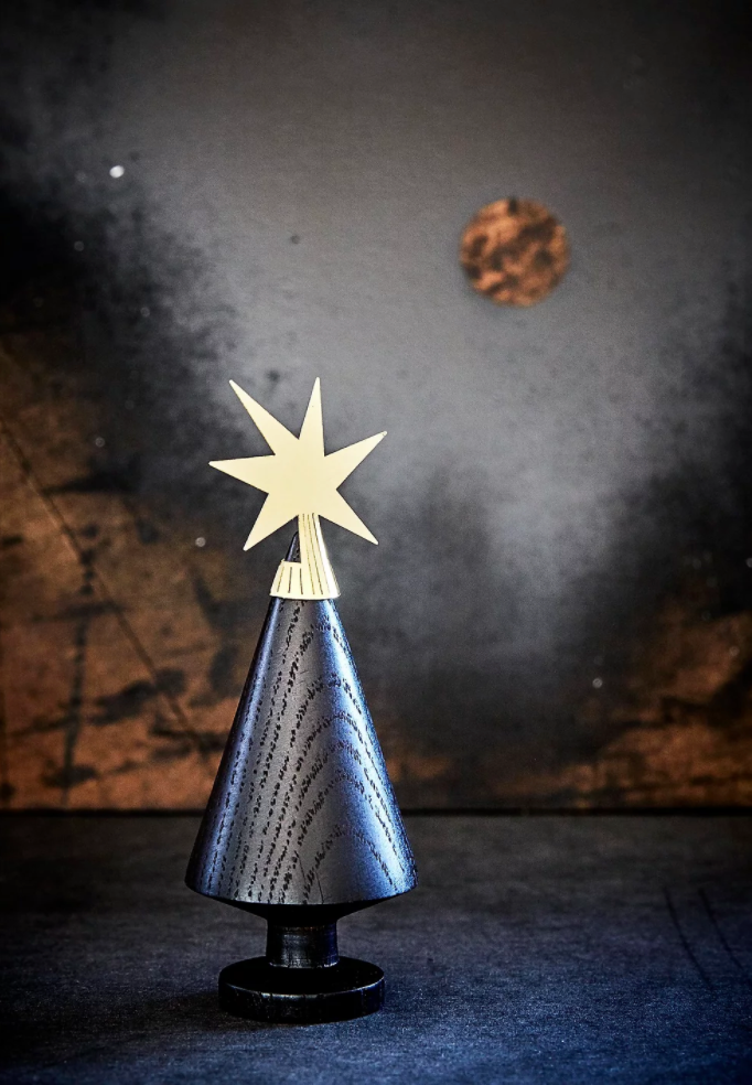 Goldener Sternenaufsatz aus Messing